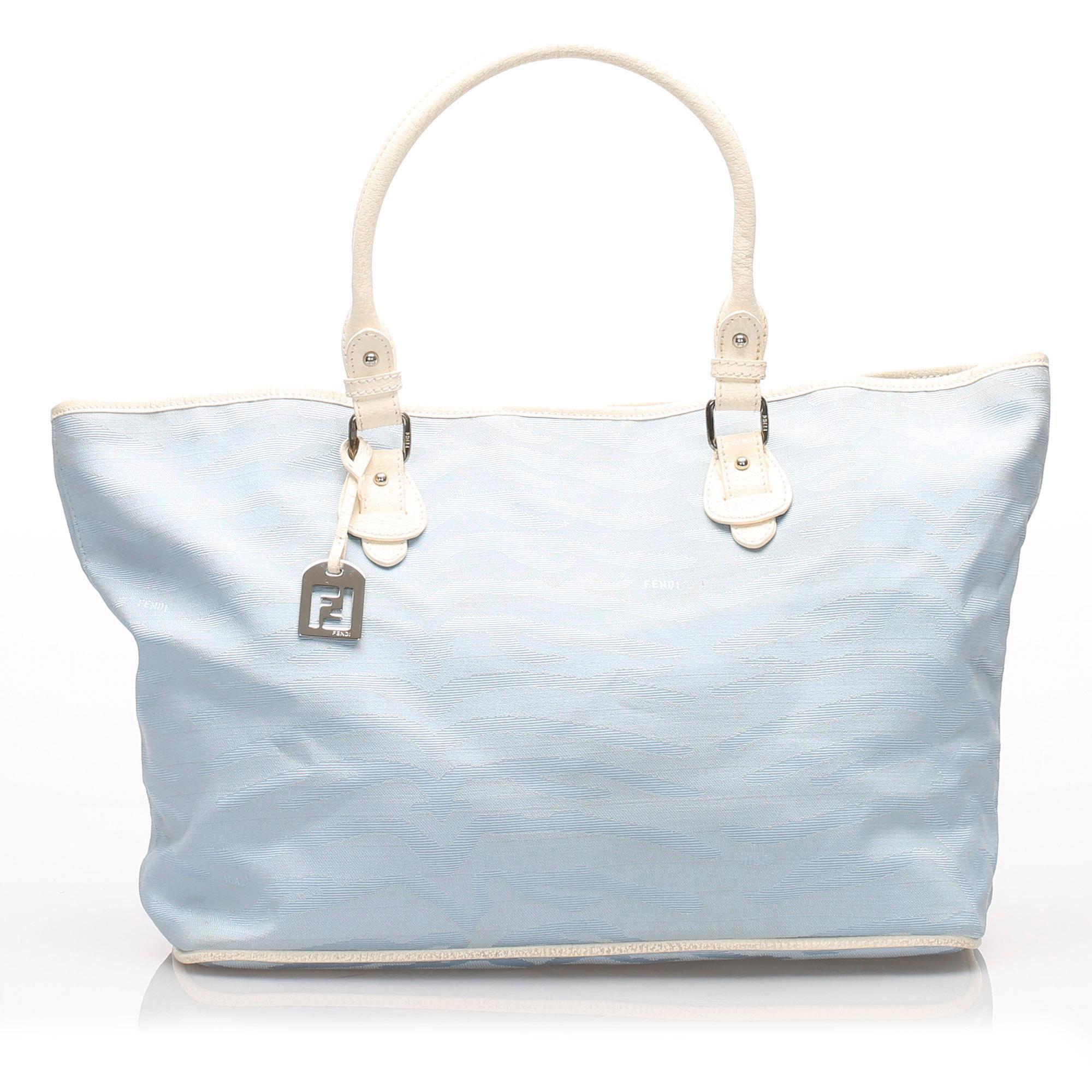 Fendi Tiger Print Canvas Tote Bag (SHG-10836)