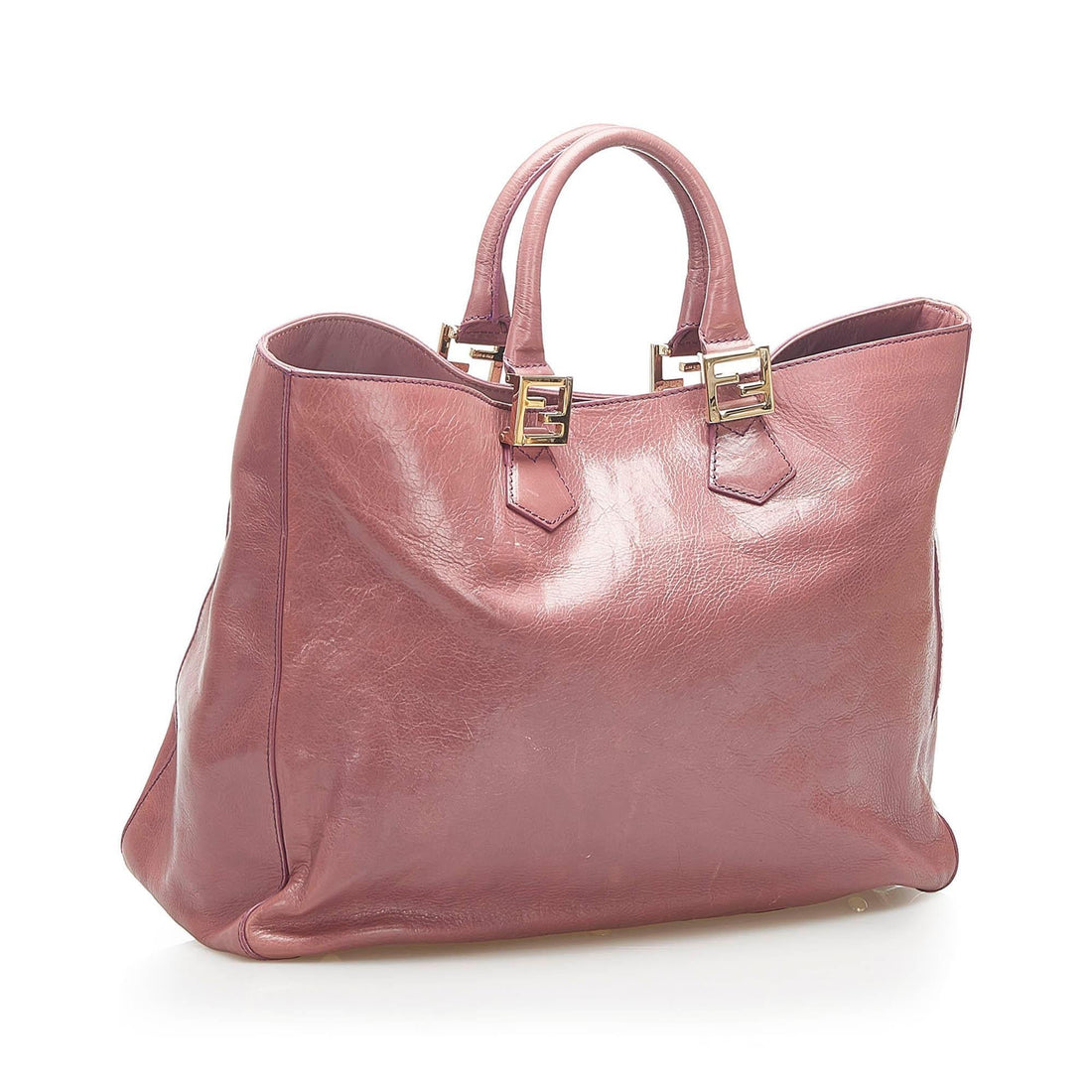 Fendi Twins Leather Tote Bag (SHG-18624)