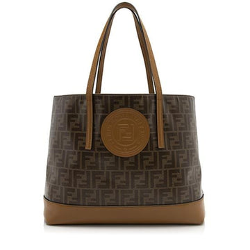 Fendi FF Coated Canvas Vetrificato Shopper Tote