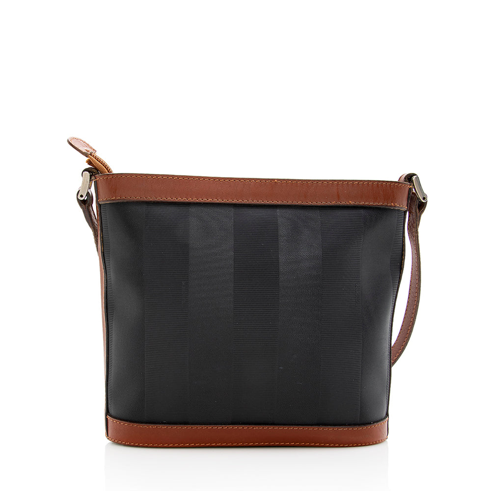 Fendi Vintage Pequin Shoulder Bag (SHF-18977)