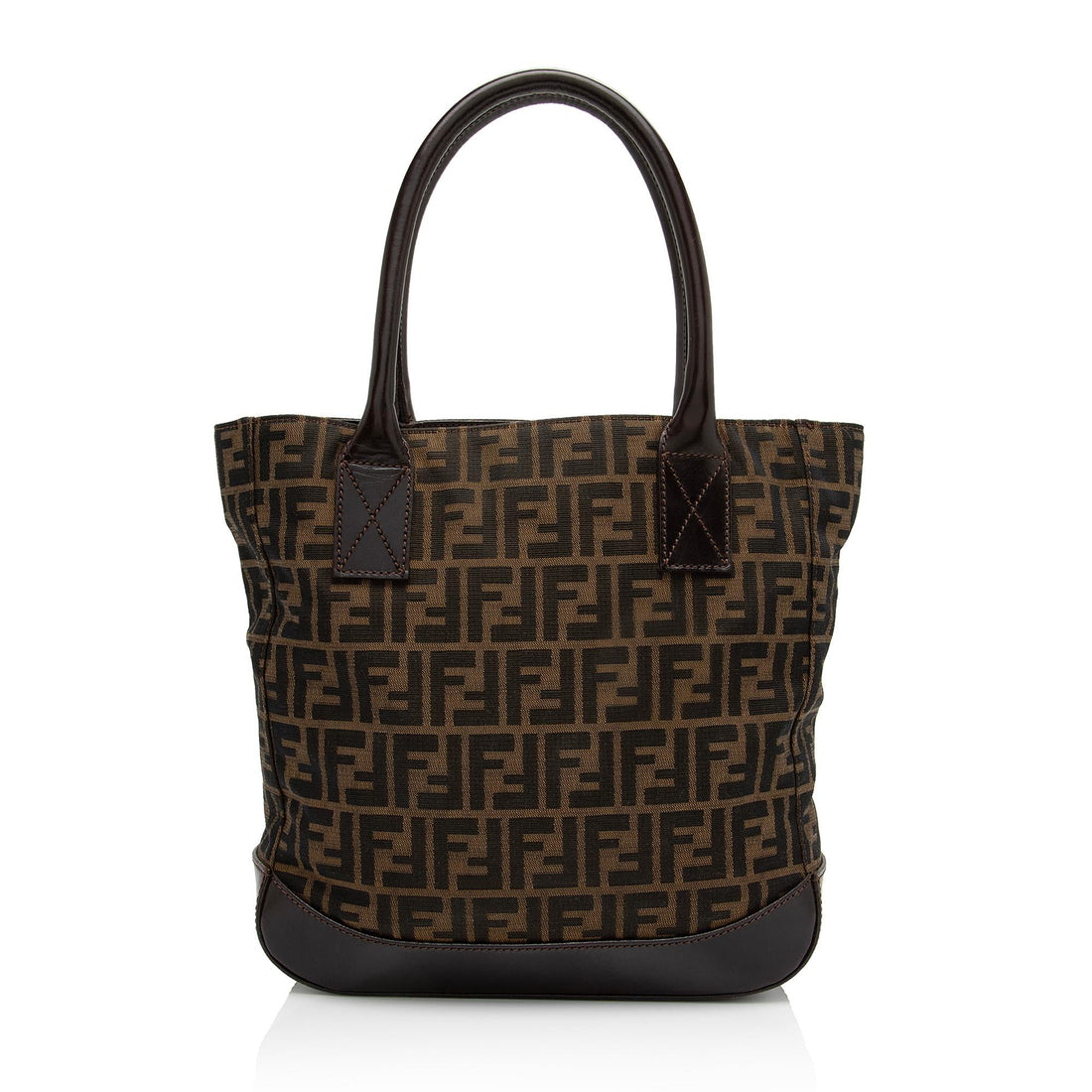 Fendi Vintage Zucca Calfskin Large Tote (SHF-PQx5or)