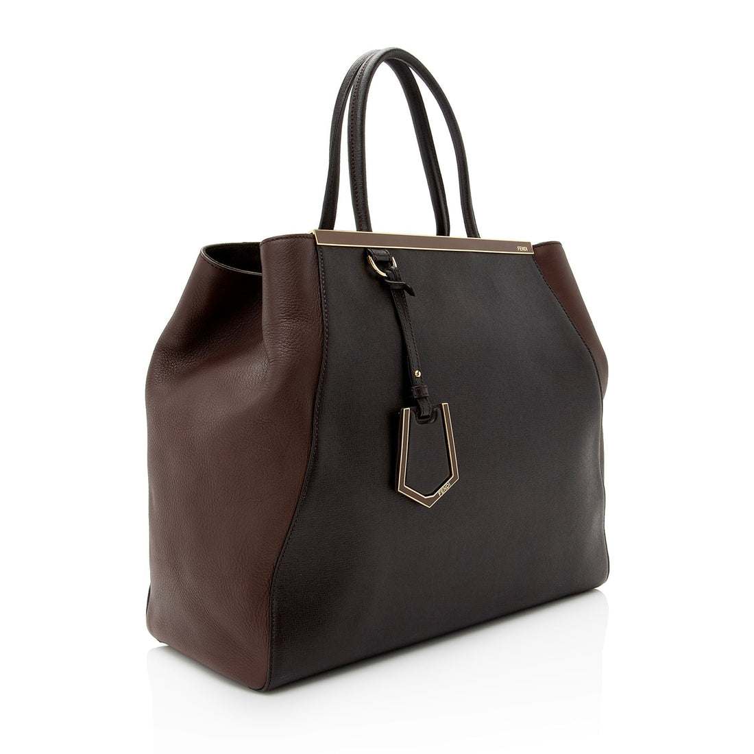 Fendi Vitello Calfskin 2Jours Elite Large Tote
