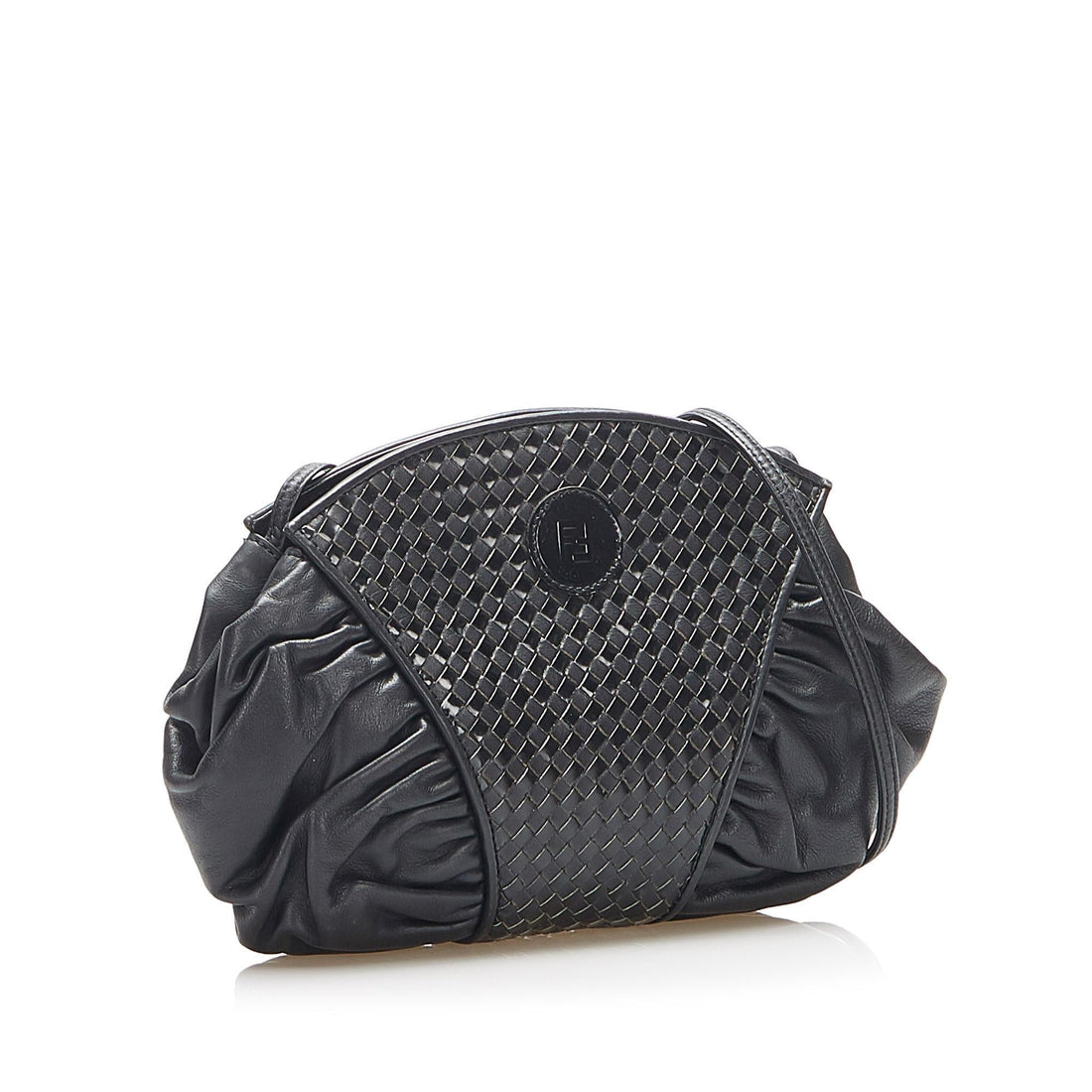 Fendi Woven Leather Crossbody Bag (SHG-16909)