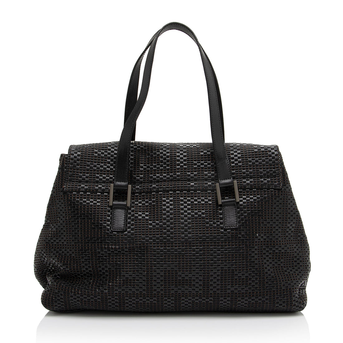 Fendi Woven Zucca Leather Forever Large Shoulder Bag (SHF-QqfMFO)