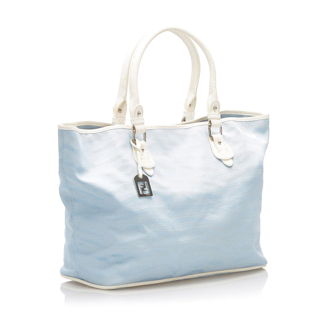 Fendi Zebra Print Canvas Tote Bag