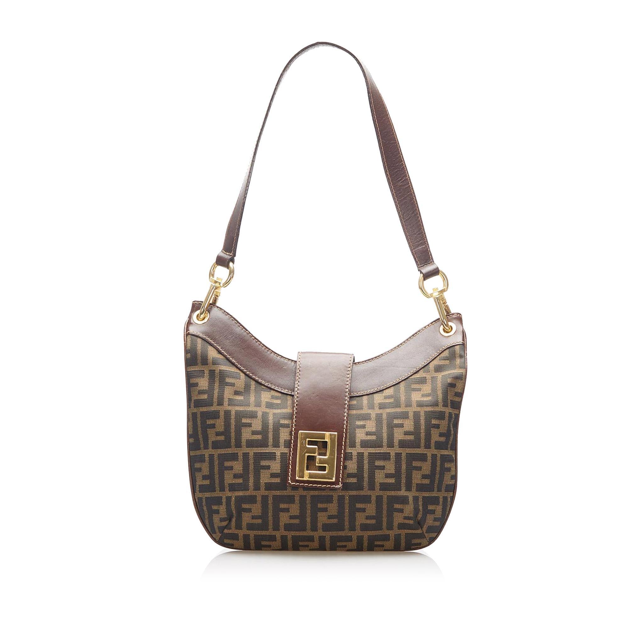 Fendi Zucca Canvas Shoulder Bag (SHG-16613)