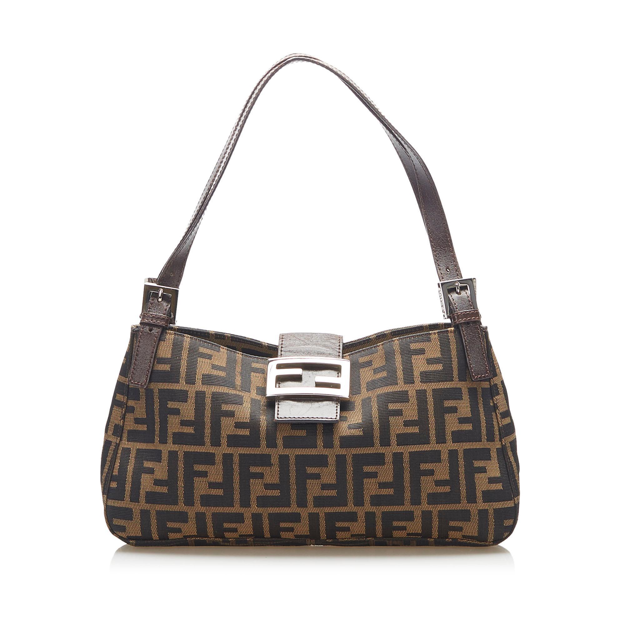Fendi Zucca Canvas Shoulder Bag (SHG-16662)