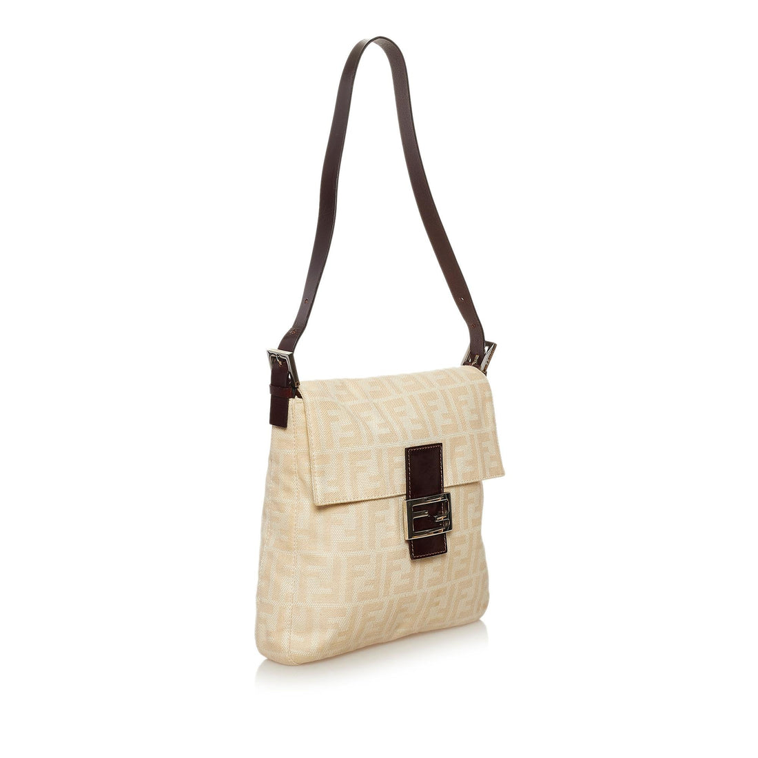 Fendi Zucca Canvas Shoulder Bag