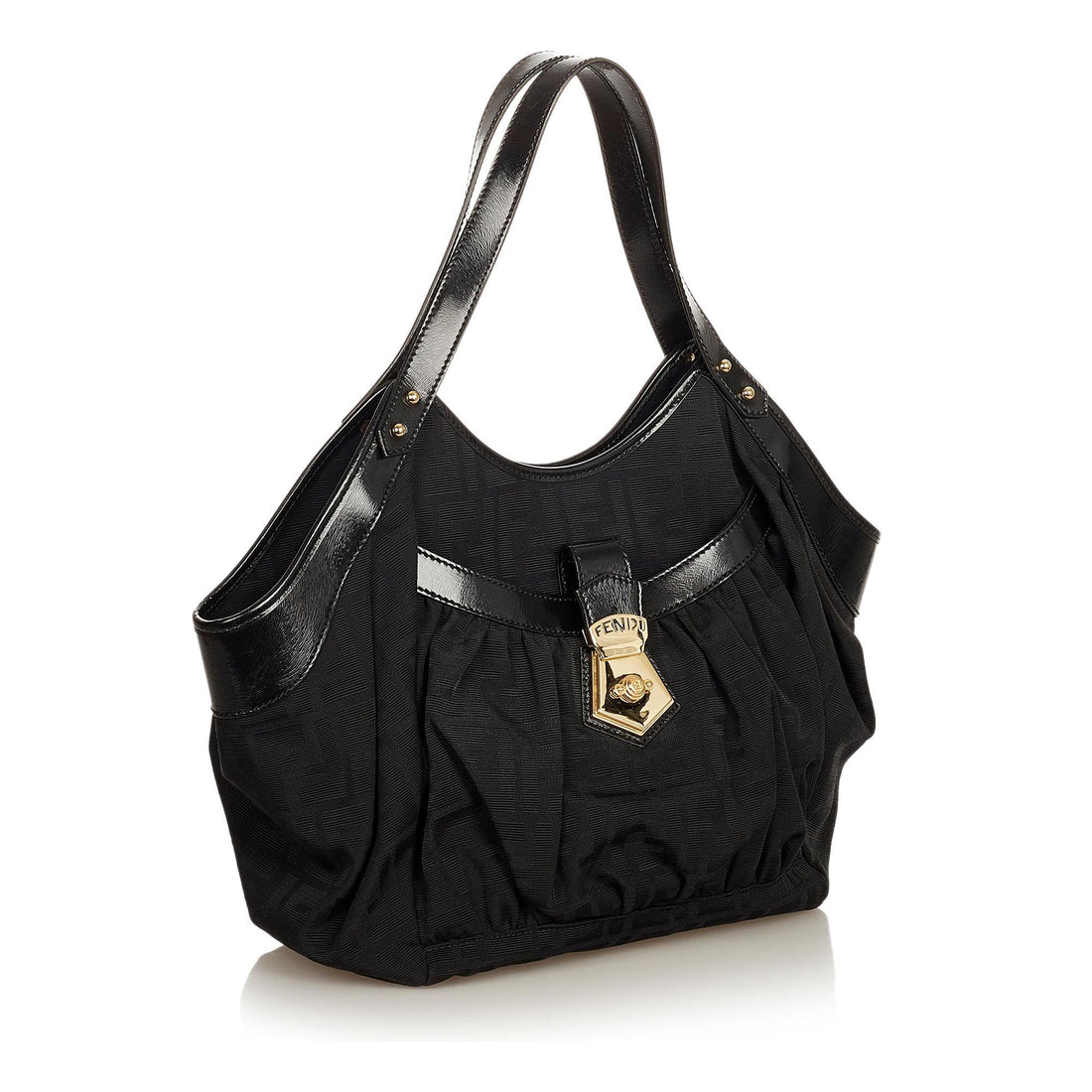 Fendi Zucca Canvas Shoulder Bag