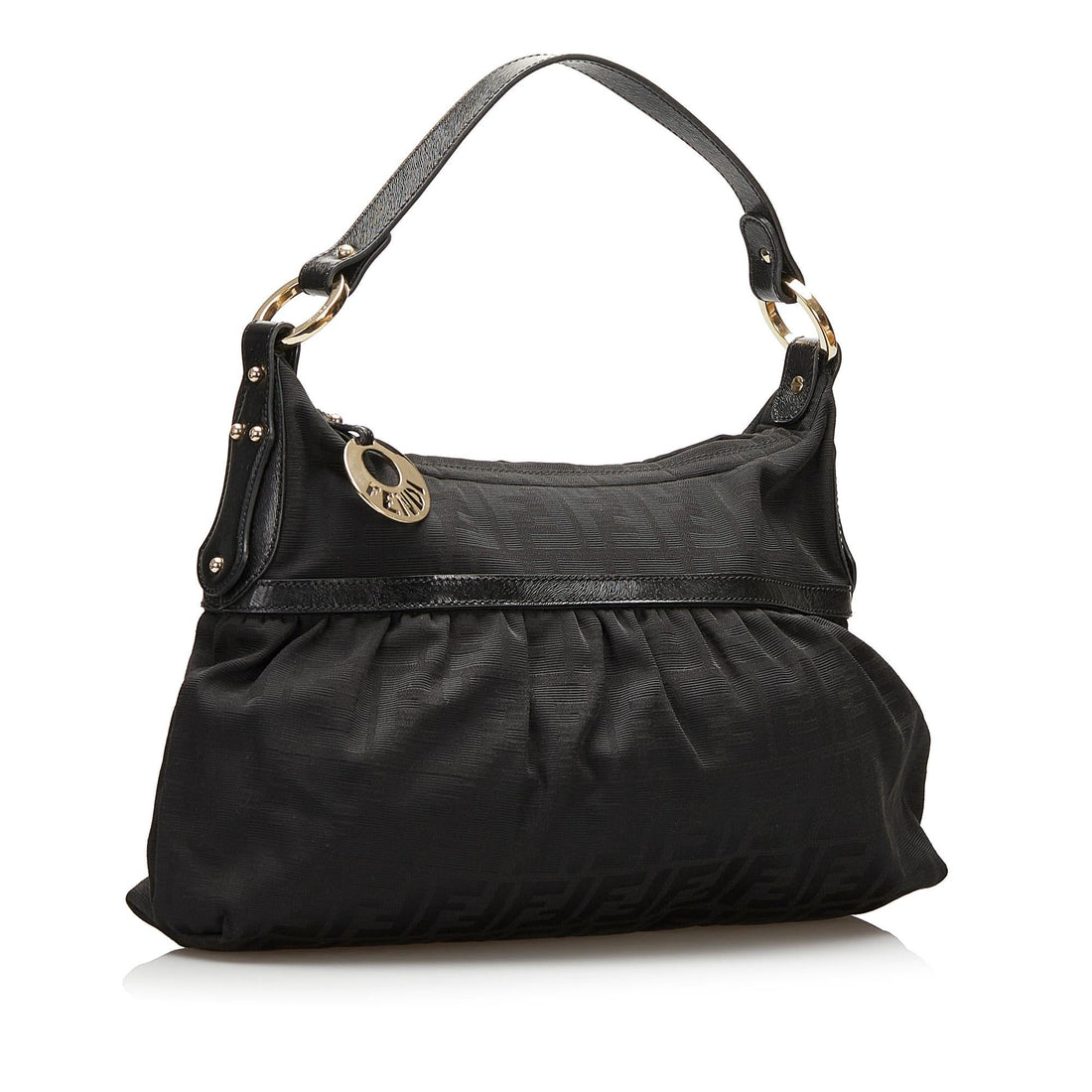 Fendi Zucca Chef Canvas Shoulder Bag