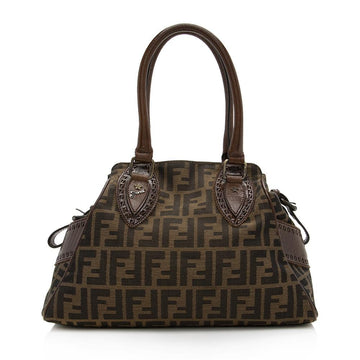 Fendi Zucca Leather Du Jour Small Tote (SHF-13357)