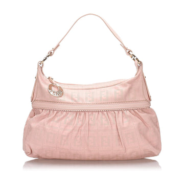 Fendi Zucca Perforated Leather Chef Shoulder Bag (SHG-12509)