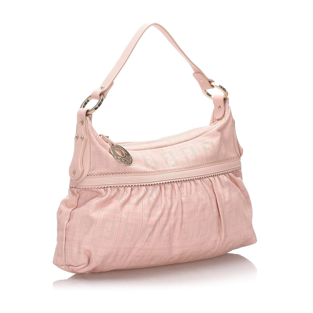 Fendi Zucca Perforated Leather Chef Shoulder Bag (SHG-12509)