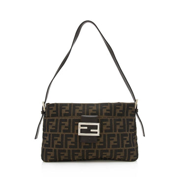 Fendi Zucca Top Zip Baguette Shoulder Bag (SHF-12749)