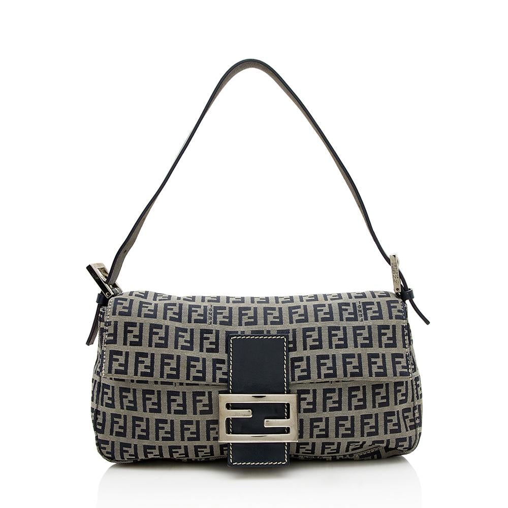 Fendi Zucchino Baguette Shoulder Bag (SHF-12947)