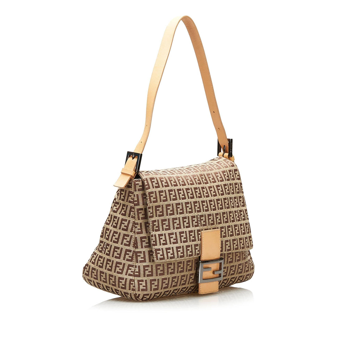 Fendi Zucchino Canvas Mamma Forever Shoulder Bag