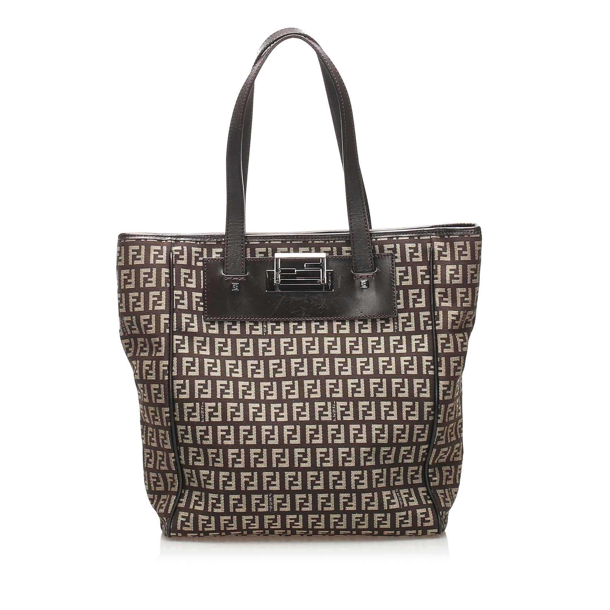 Fendi Zucchino Canvas Tote Bag (SHG-11377)