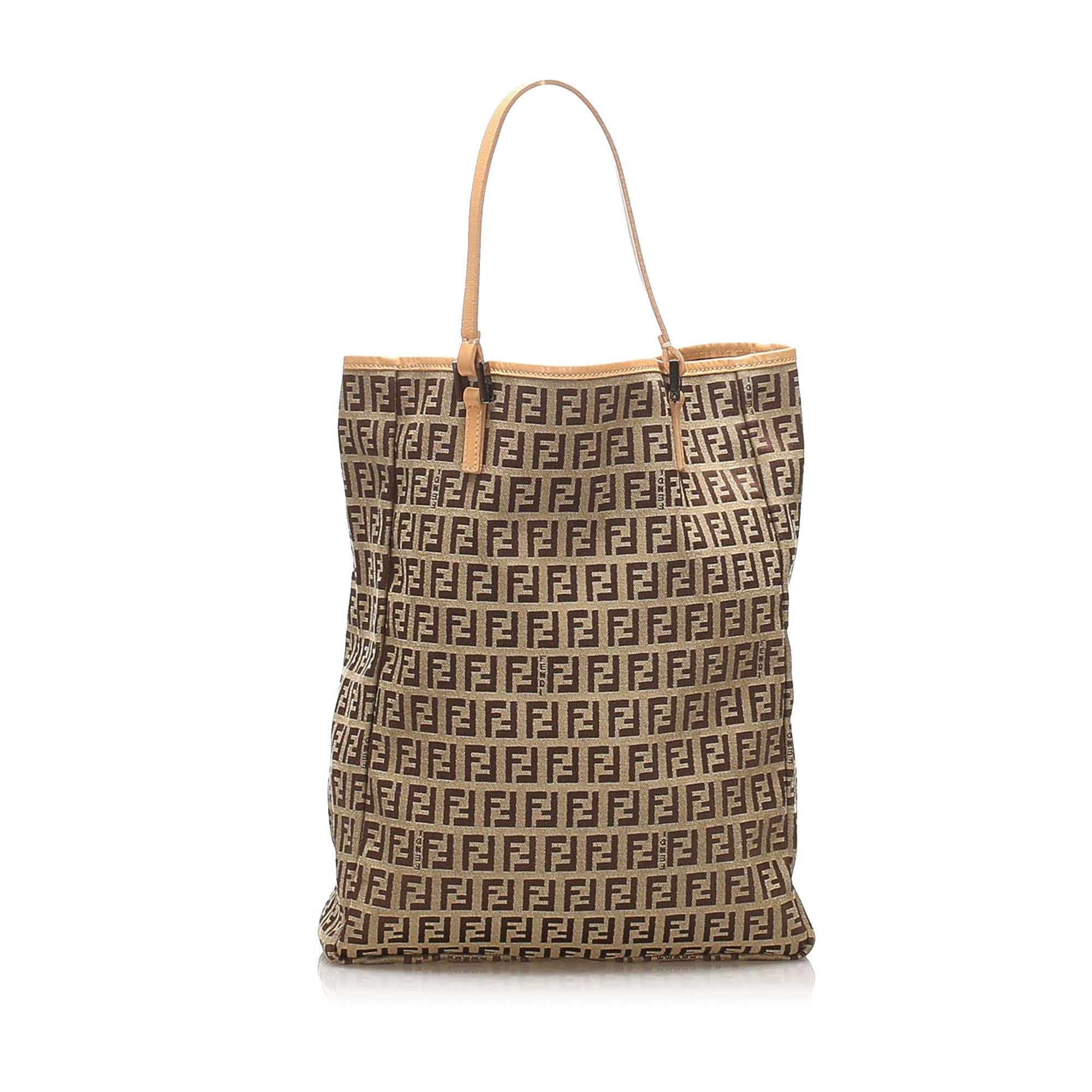 Fendi Zucchino Canvas Tote Bag (SHG-14594)