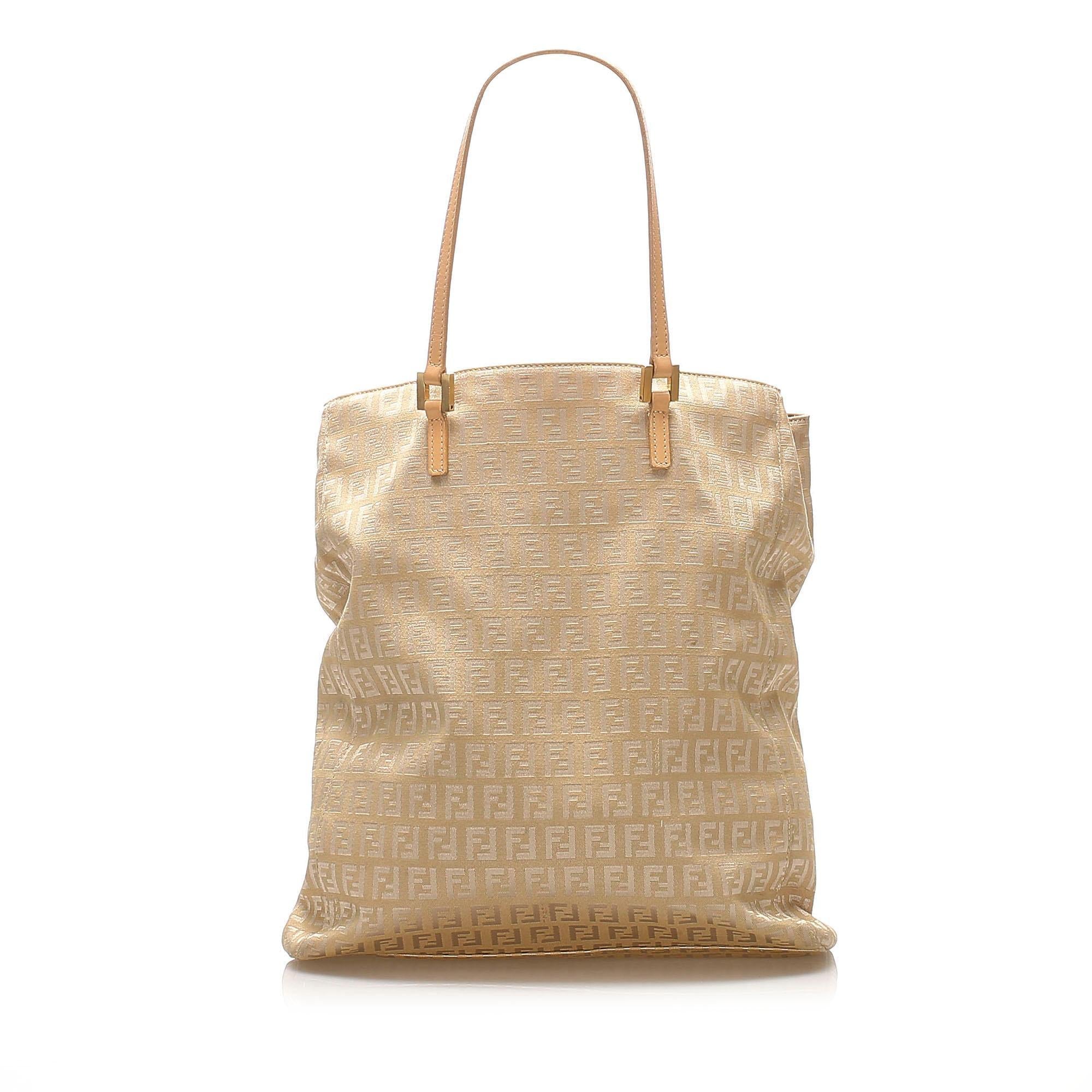 Fendi Zucchino Canvas Tote Bag (SHG-15646)