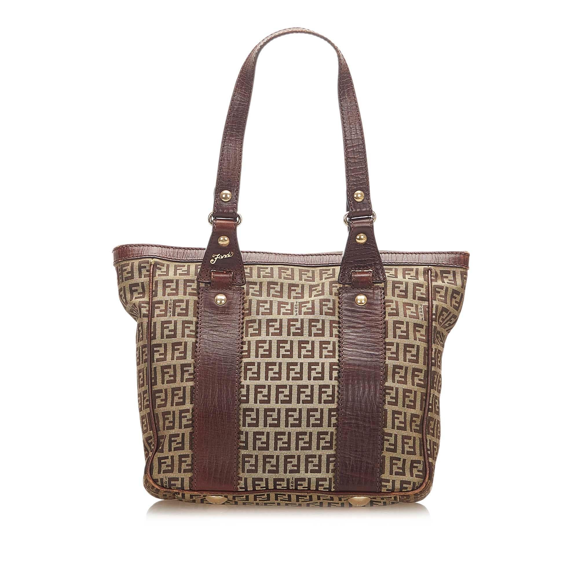 Fendi Zucchino Canvas Tote Bag (SHG-18462)