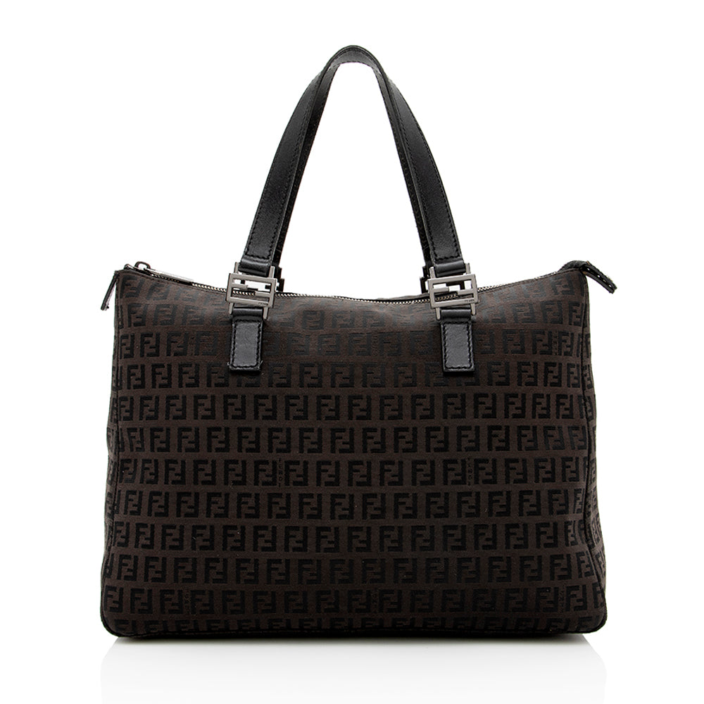 Fendi Zucchino FF Handle Tote - FINAL SALE