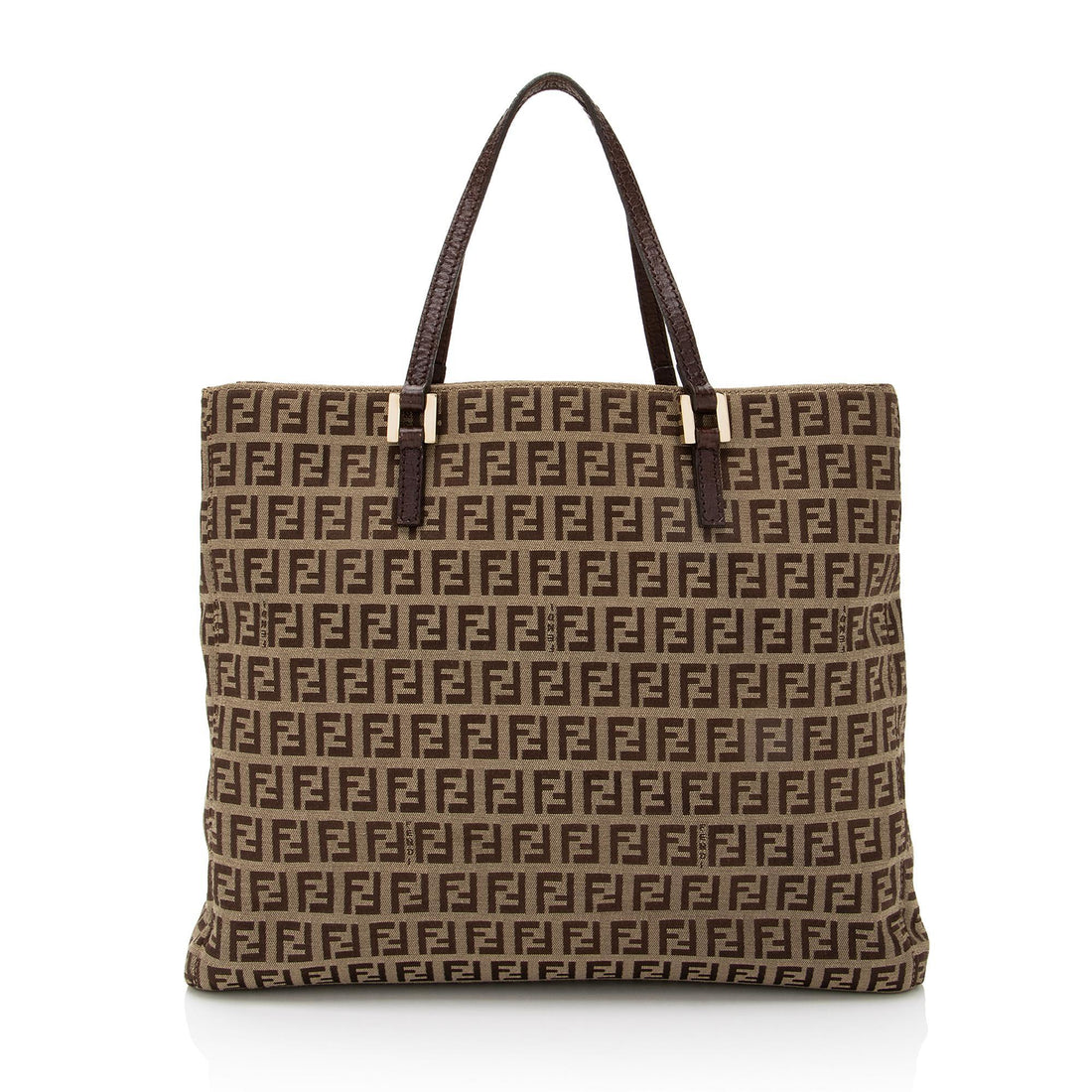 Fendi Zucchino Logo Large Tote (SHF-qdNIZz)