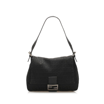 Fendi Zucchino Mamma Forever Canvas Shoulder Bag (SHG-14728)
