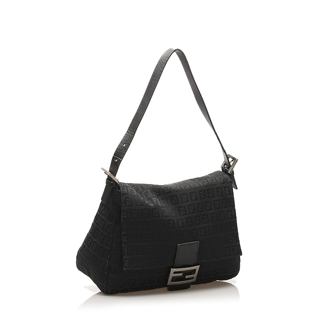 Fendi Zucchino Mamma Forever Canvas Shoulder Bag (SHG-14728)