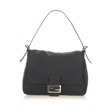 Fendi Zucchino Mamma Forever Canvas Shoulder Bag (SHG-19116)
