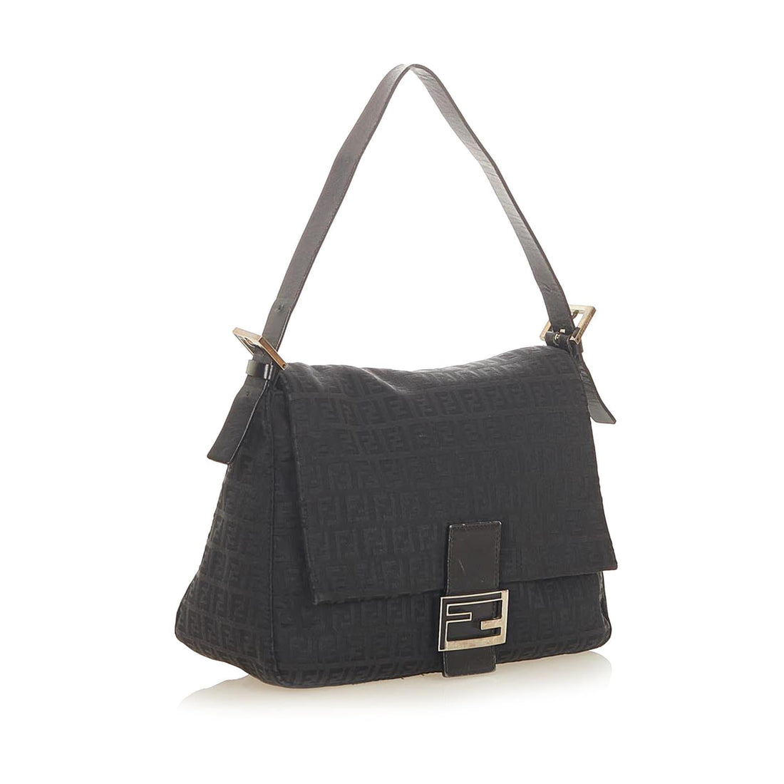 Fendi Zucchino Mamma Forever Canvas Shoulder Bag (SHG-19116)