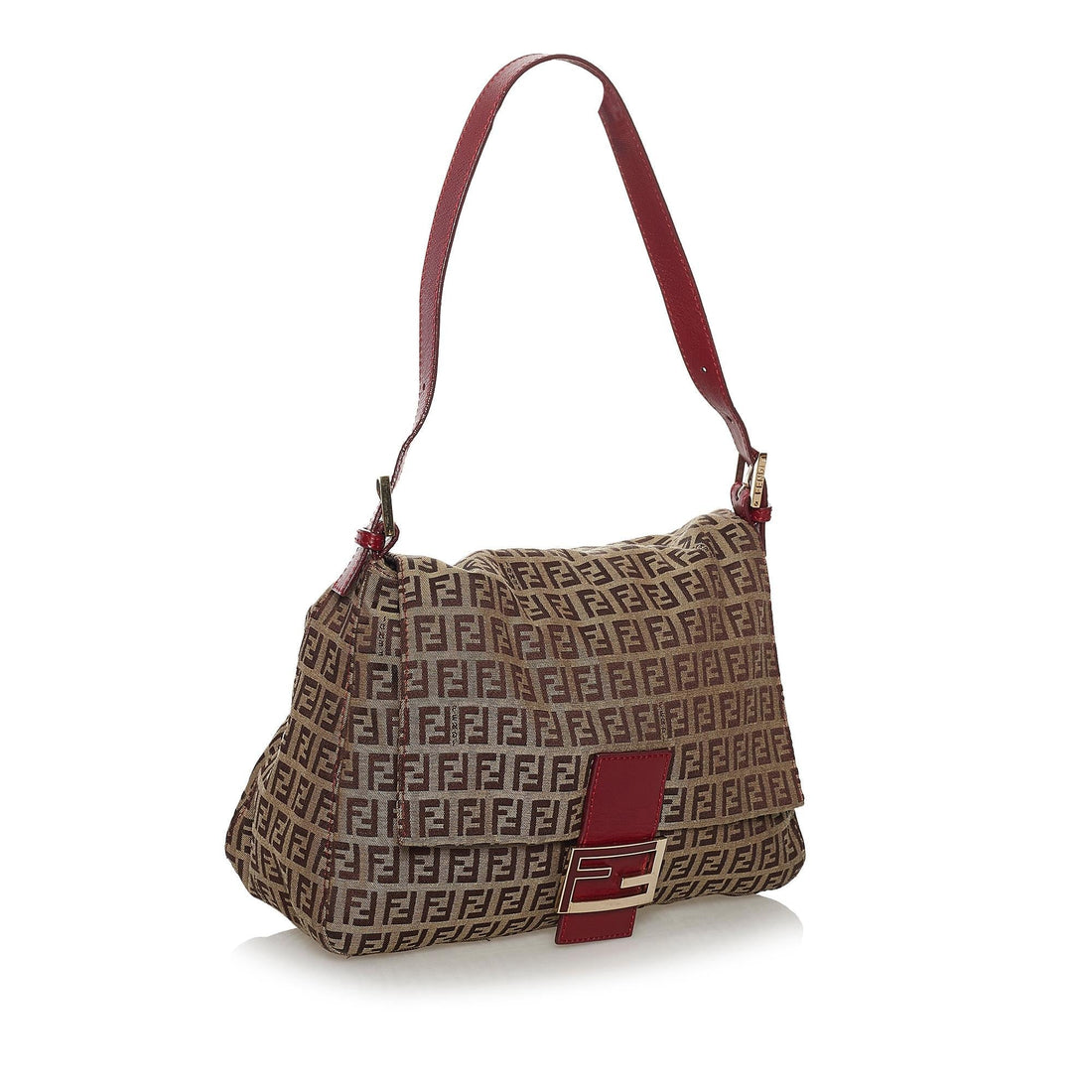 Fendi Zucchino Mamma Forever Canvas Shoulder Bag