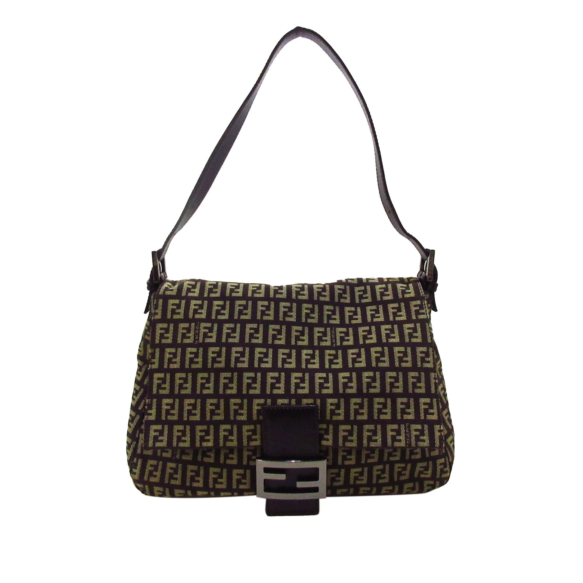 Fendi Zucchino Mamma Forever Shoulder Bag