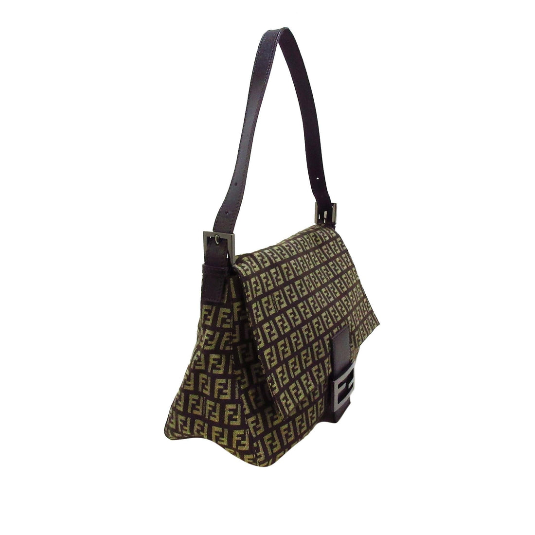 Fendi Zucchino Mamma Forever Shoulder Bag