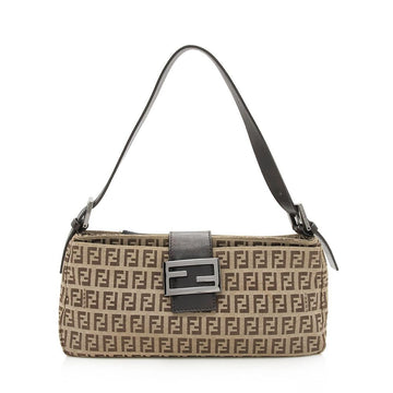 Fendi Zucchino Baguette Shoulder Bag (SHF-12747)