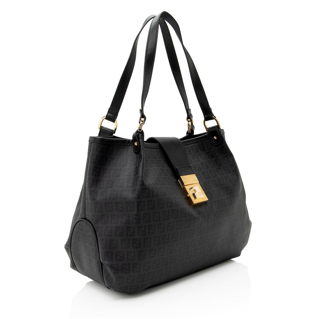 Fendi Zucchino Spalmati Chiusura Medium Tote