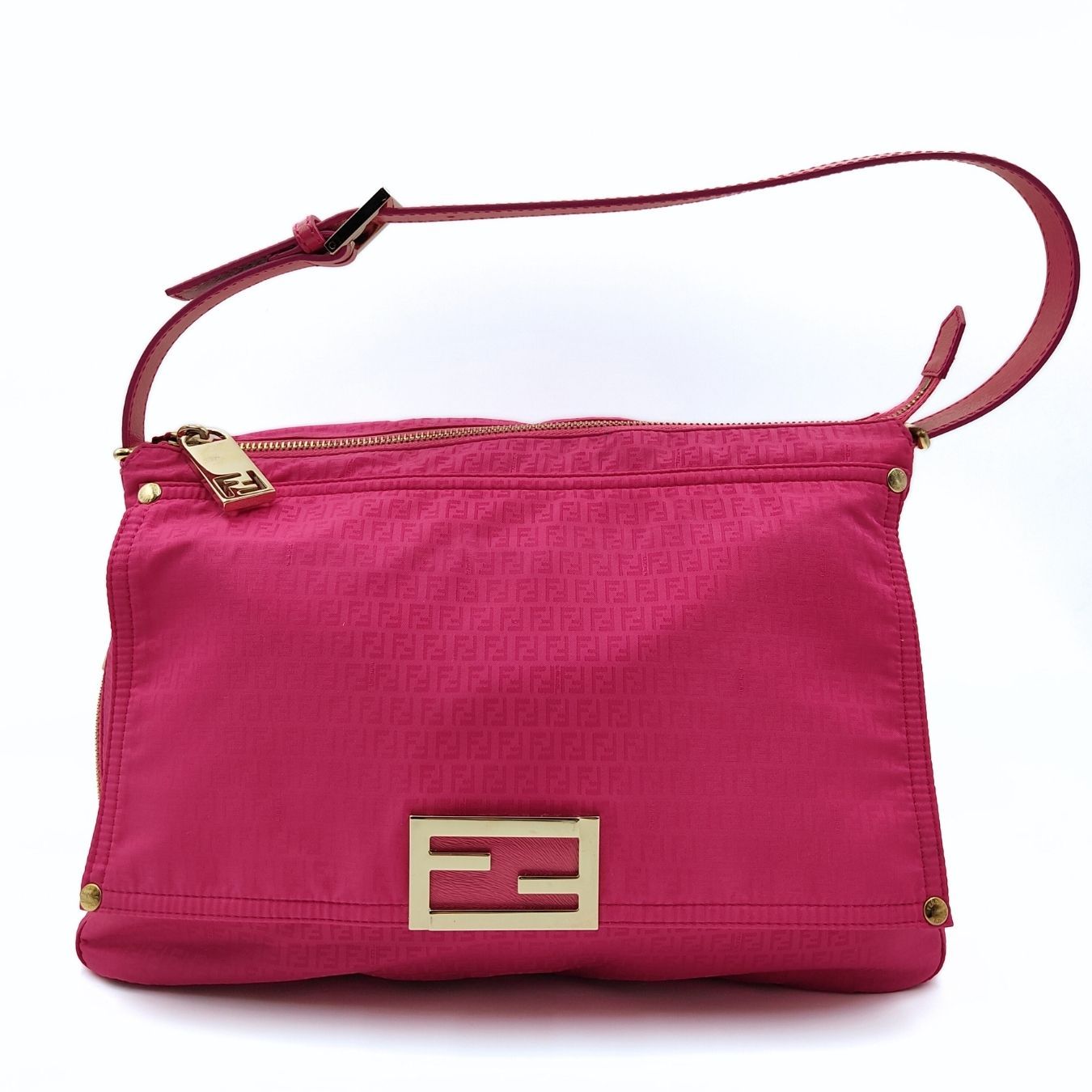 FENDI Fendi Fendi Mamma zip mini courgette shoulder bag