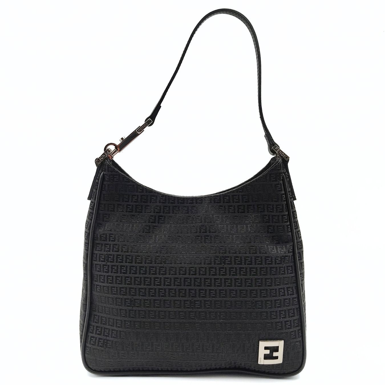 FENDI Fendi Fendi handbag in black Zucchino canvas