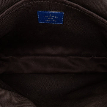Blue Louis Vuitton Taiga Outdoor Messenger PM Crossbody Bag