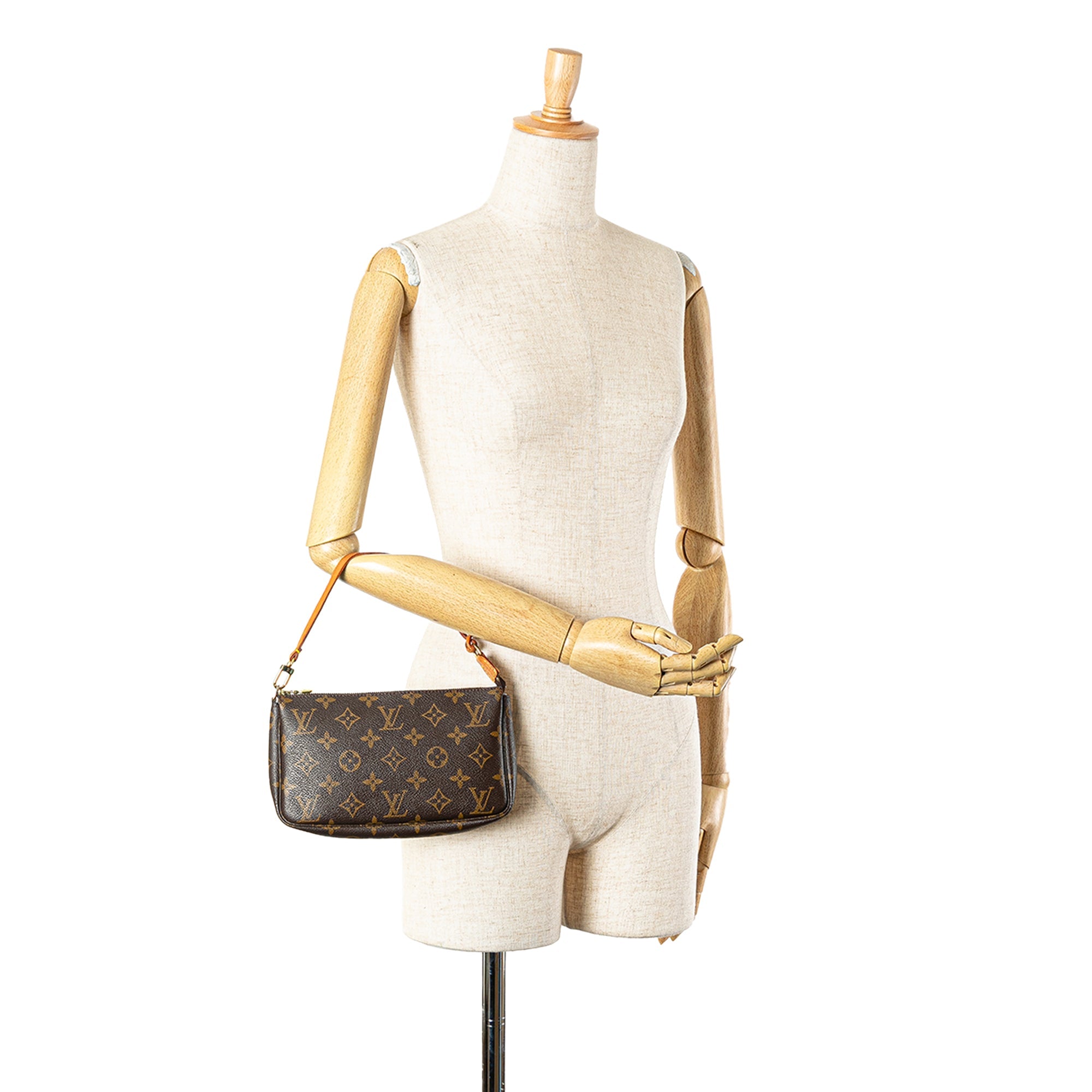 Brown Louis Vuitton Monogram Pochette Accessoires Shoulder Bag