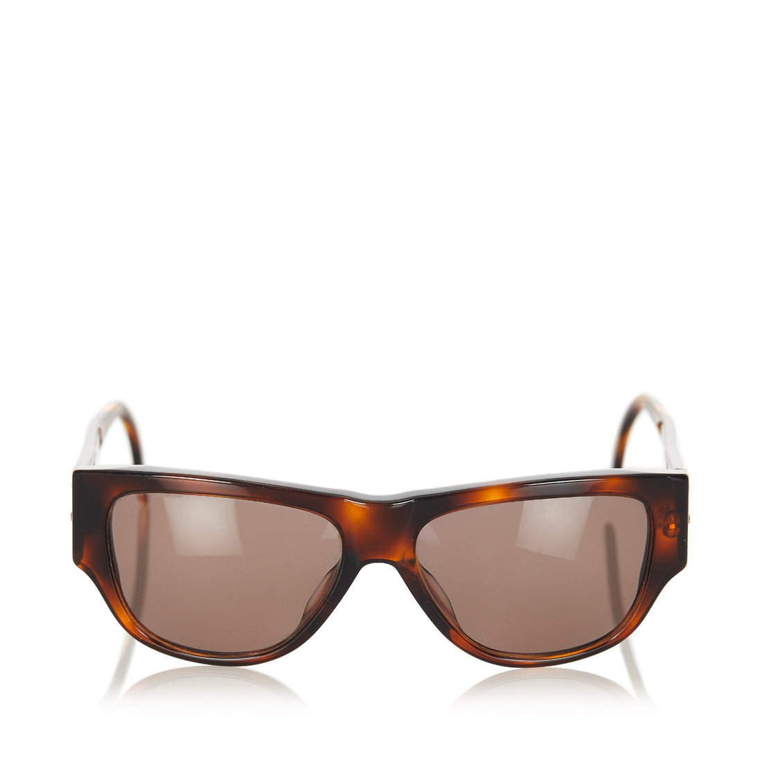 Chanel Round Tinted Sunglasses Brown