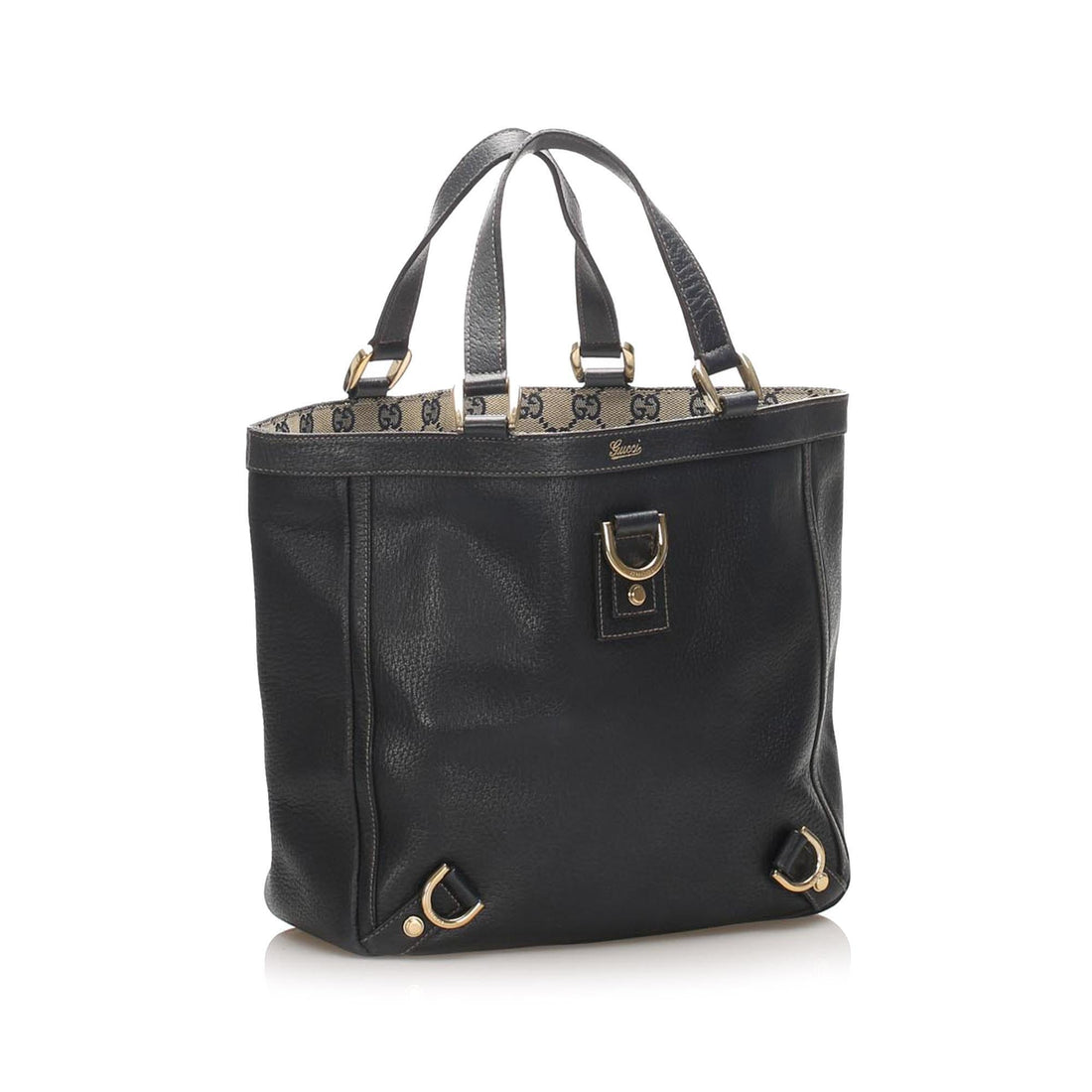 Gucci Abbey-D Ring Leather Tote Bag (SHG-14510)