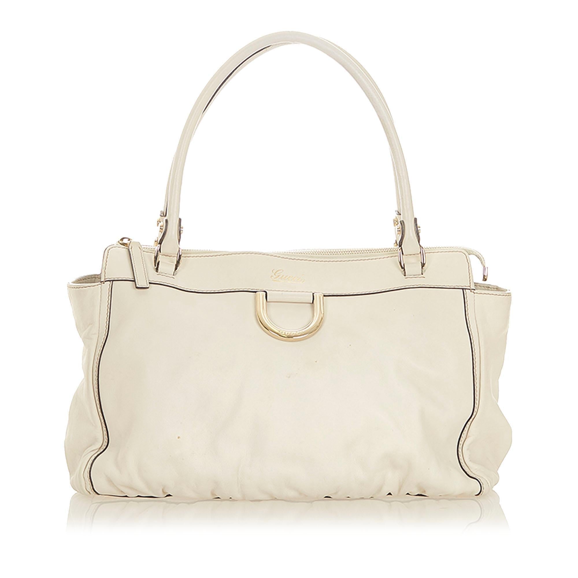 Gucci Abbey D-ring Leather Tote Bag (SHG-19550)