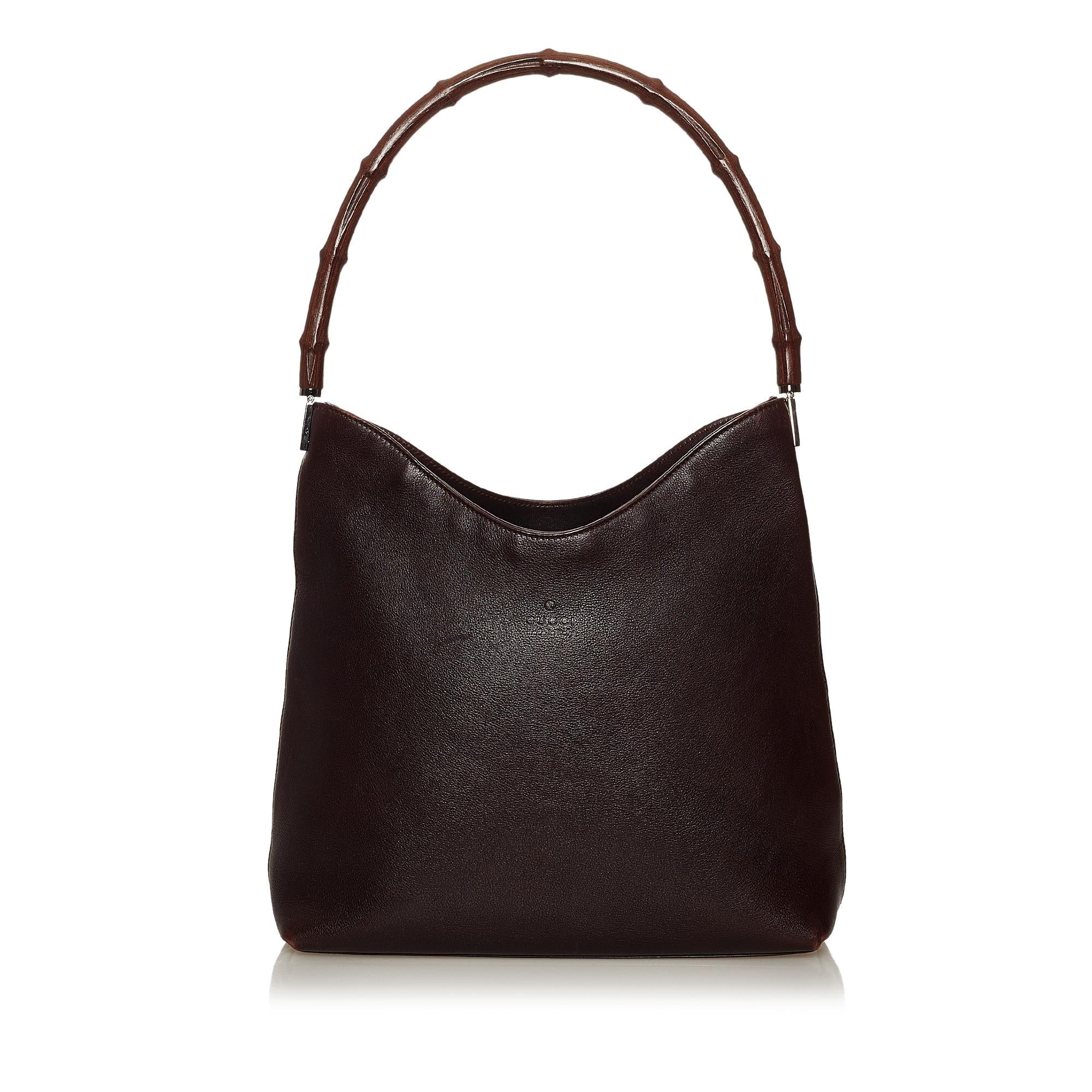 Gucci Bamboo Leather Shoulder Bag
