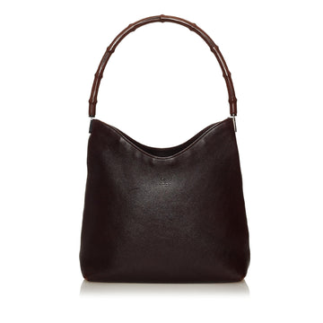 Gucci Bamboo Leather Shoulder Bag