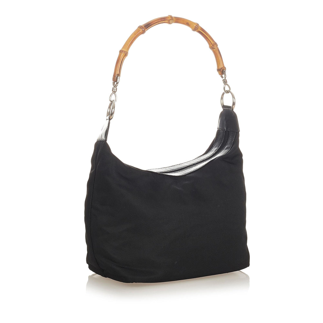 Gucci Bamboo Nylon Shoulder Bag