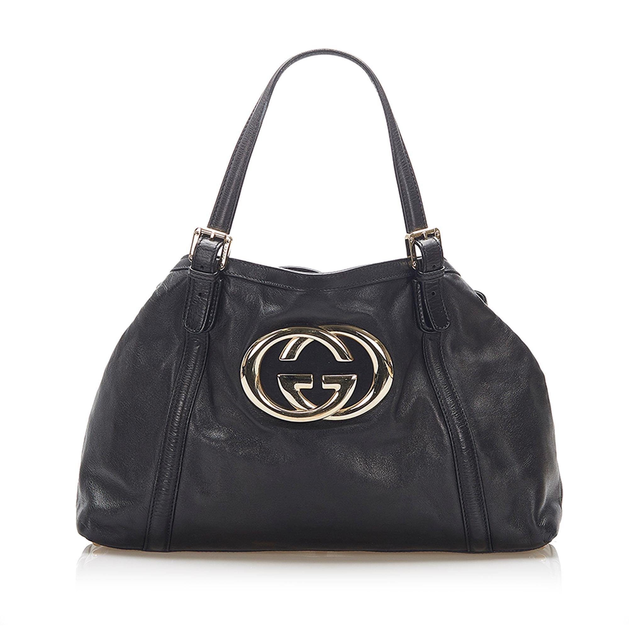 Gucci Britt Leather Tote Bag (SHG-16275)