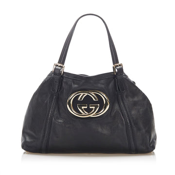 Gucci Britt Leather Tote Bag (SHG-16275)