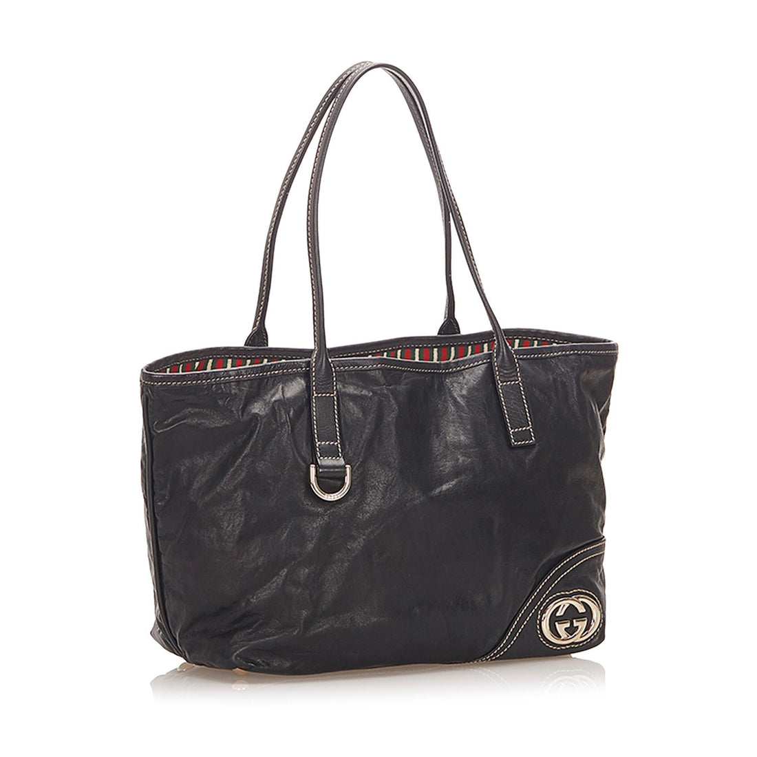 Gucci Britt Leather Tote Bag (SHG-19062)