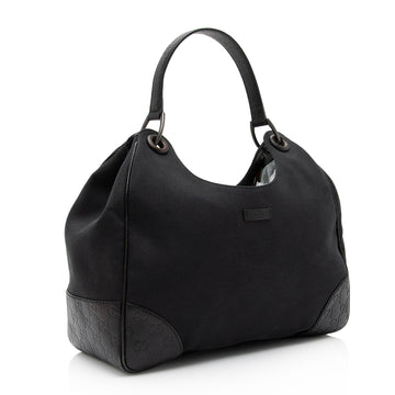 Gucci Canvas Guccissima Leather Colbert Hobo (SHF-CpDvCj)