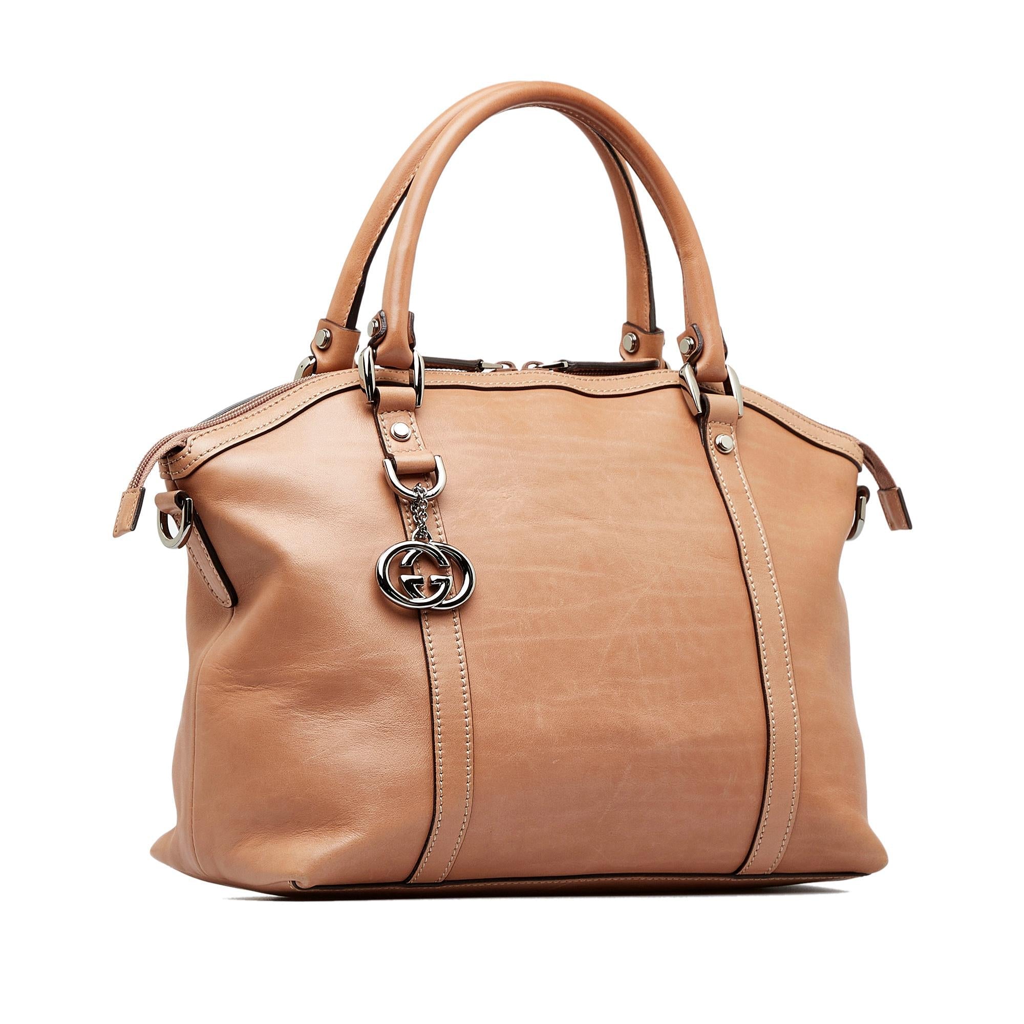 Gucci Convertible GG Charm Dome Satchel (SHG-dxPpi8)